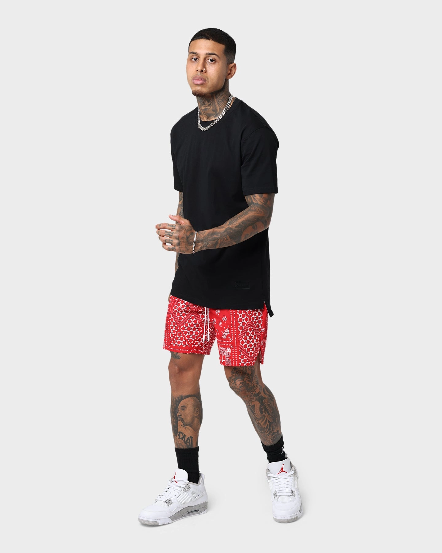 Carre Bandana Ultra LP Shorts Red Flats creative industry
