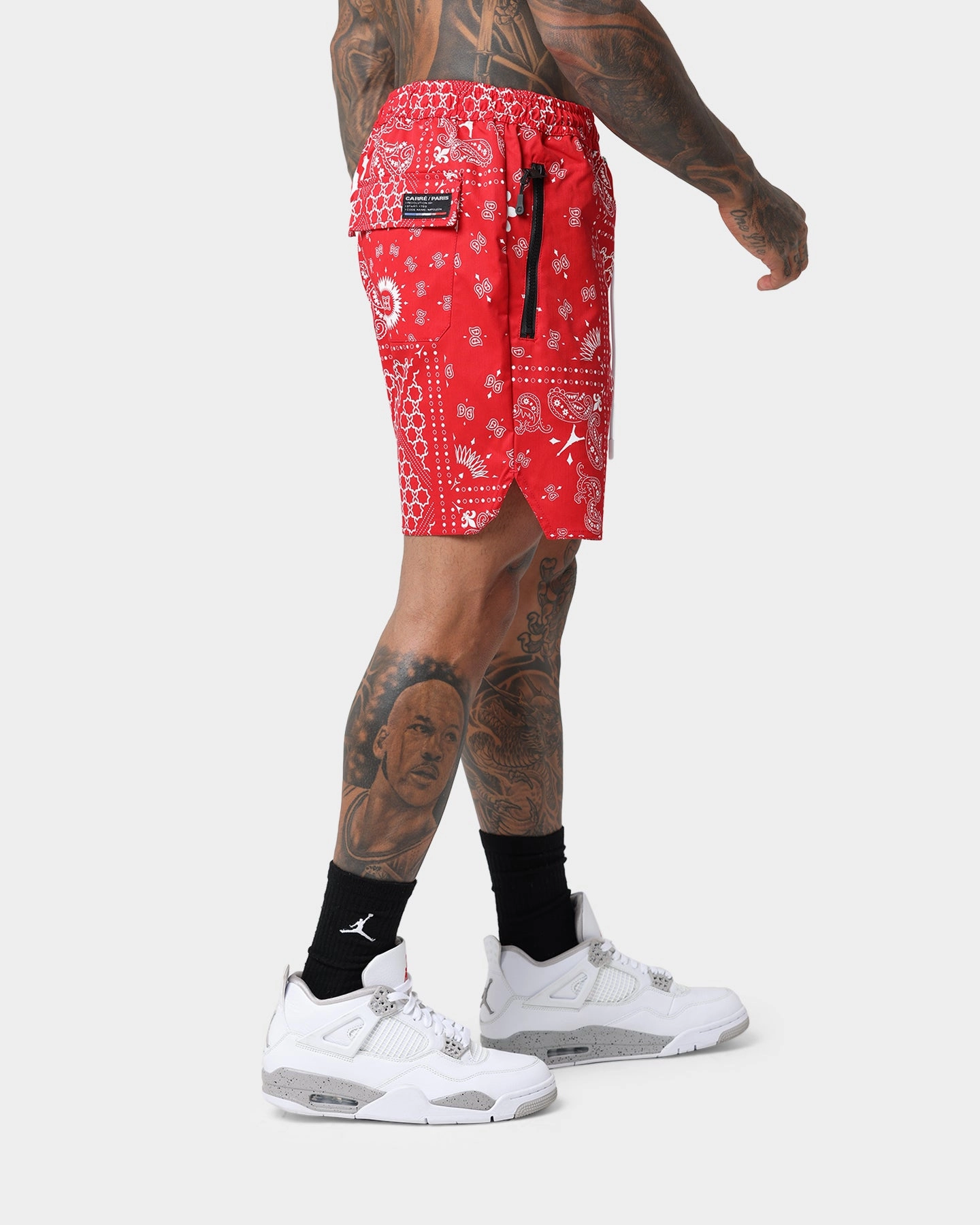 Carre Bandana Ultra LP Shorts Red yoga clothing Anti Static Treatment