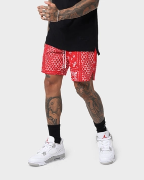 Carre Bandana Ultra LP Shorts Red Abrasion Resistant Fabric Tailored Design