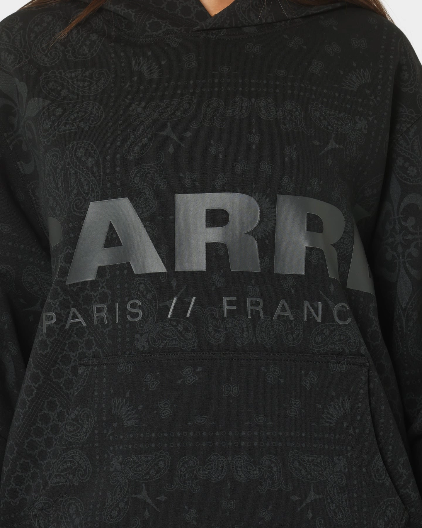 Carre Bandana Ultra Motion Hoodie Black suitable for e commerce Perspective