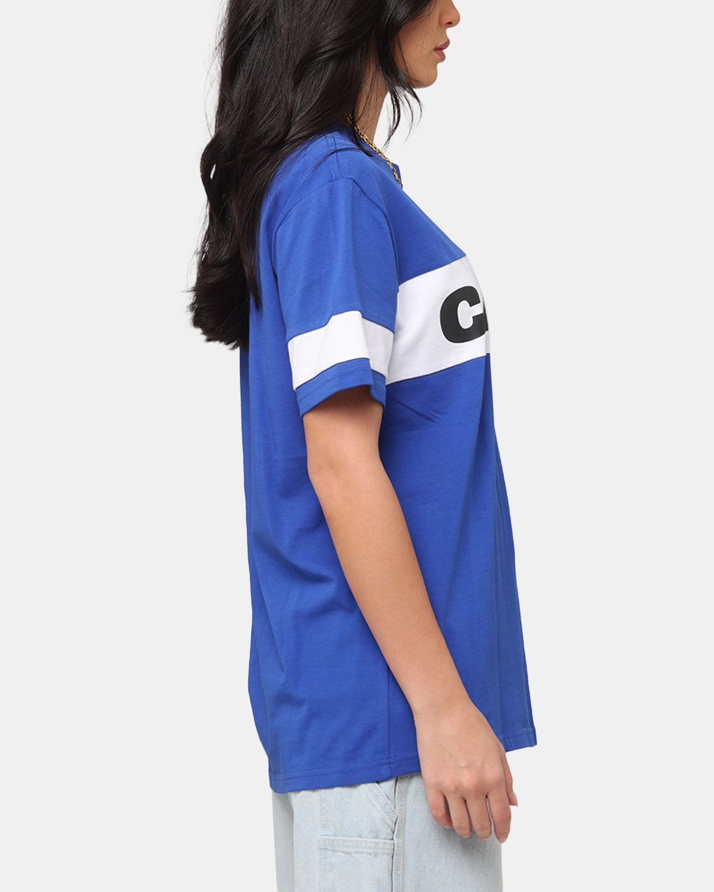 Carre Bars T-Shirt Royal/White Casual layering piece