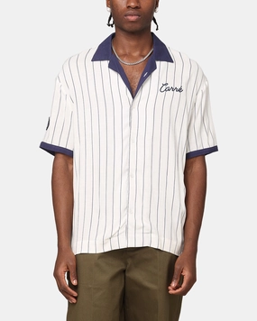 Carre Base Short Sleeve Button Up Shirt Off White Budget Friendly Relaxed Silhouette