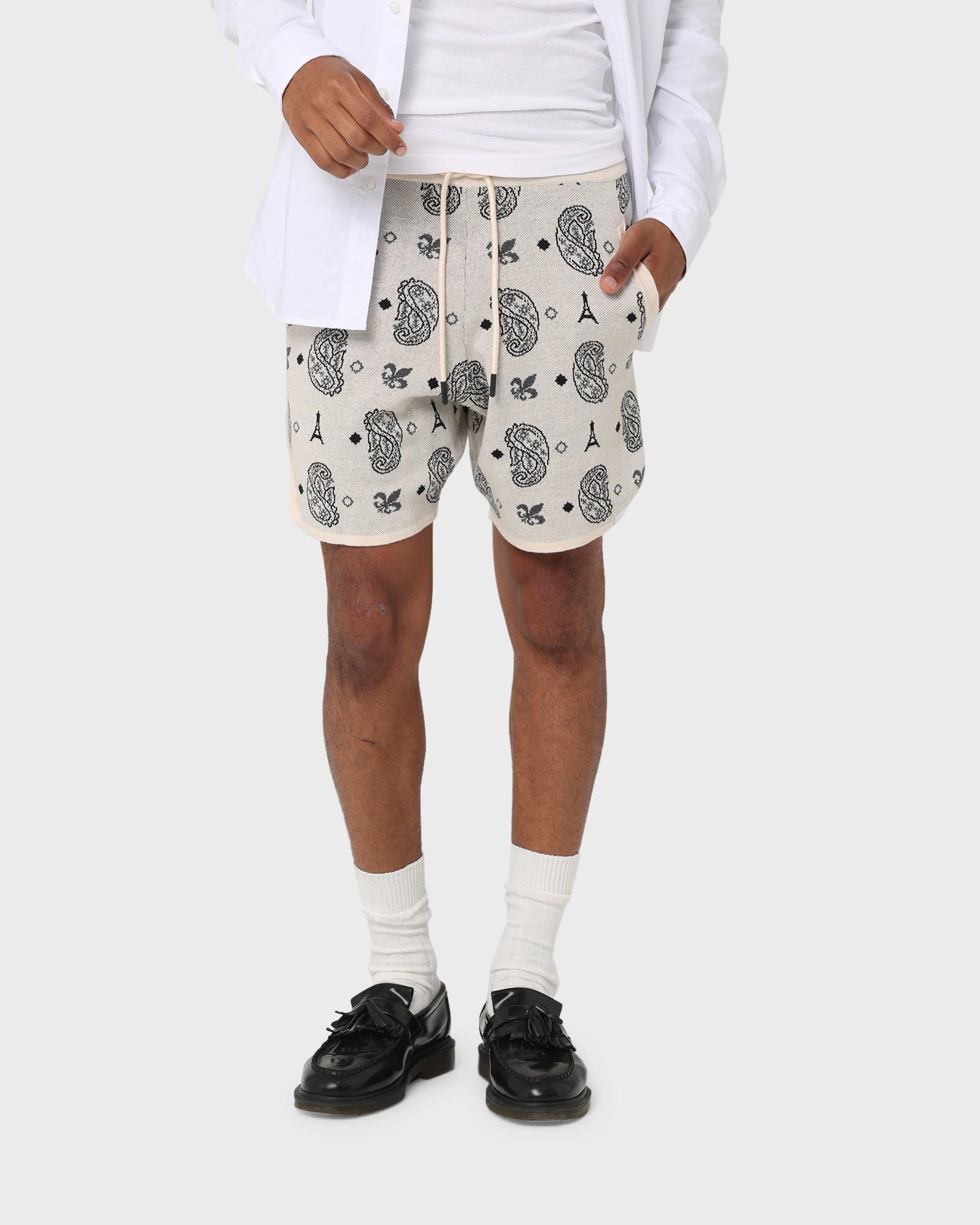 hoodie Wrinkle resistant fabric Carre Big Bandana Knitted Shorts Off White