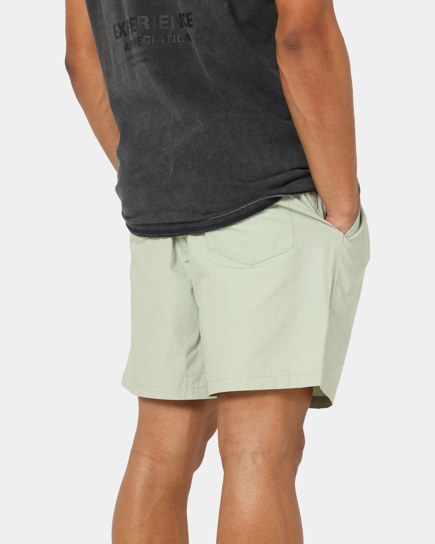 Carre Block Star Beach Shorts Sage Flatlock Seams