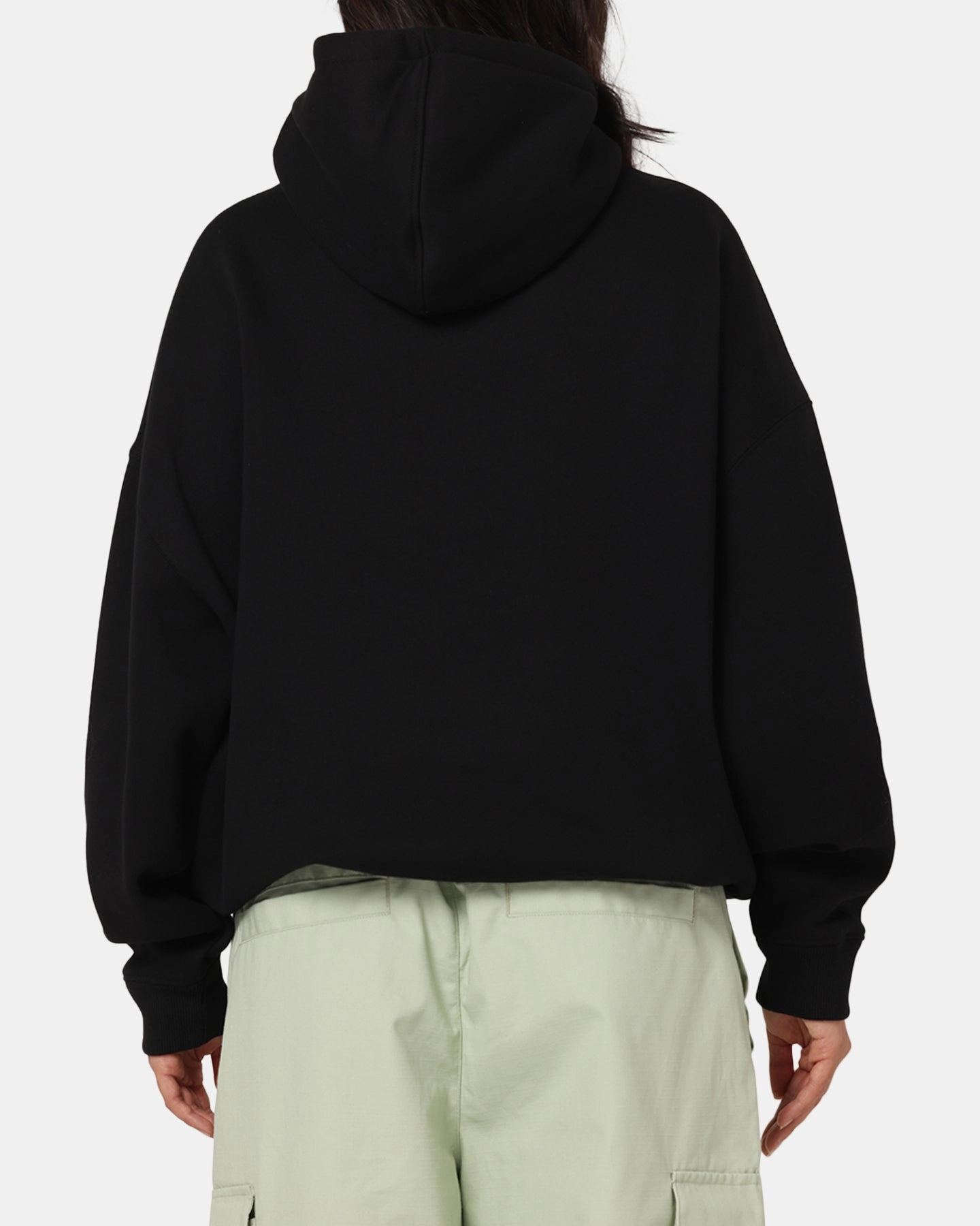 Carre Block Star Hoodie Black Premium AdjustableCuffs