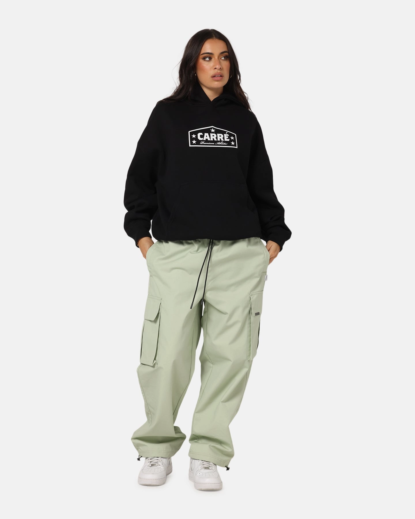 Carre Block Star Hoodie Black Hardware regular