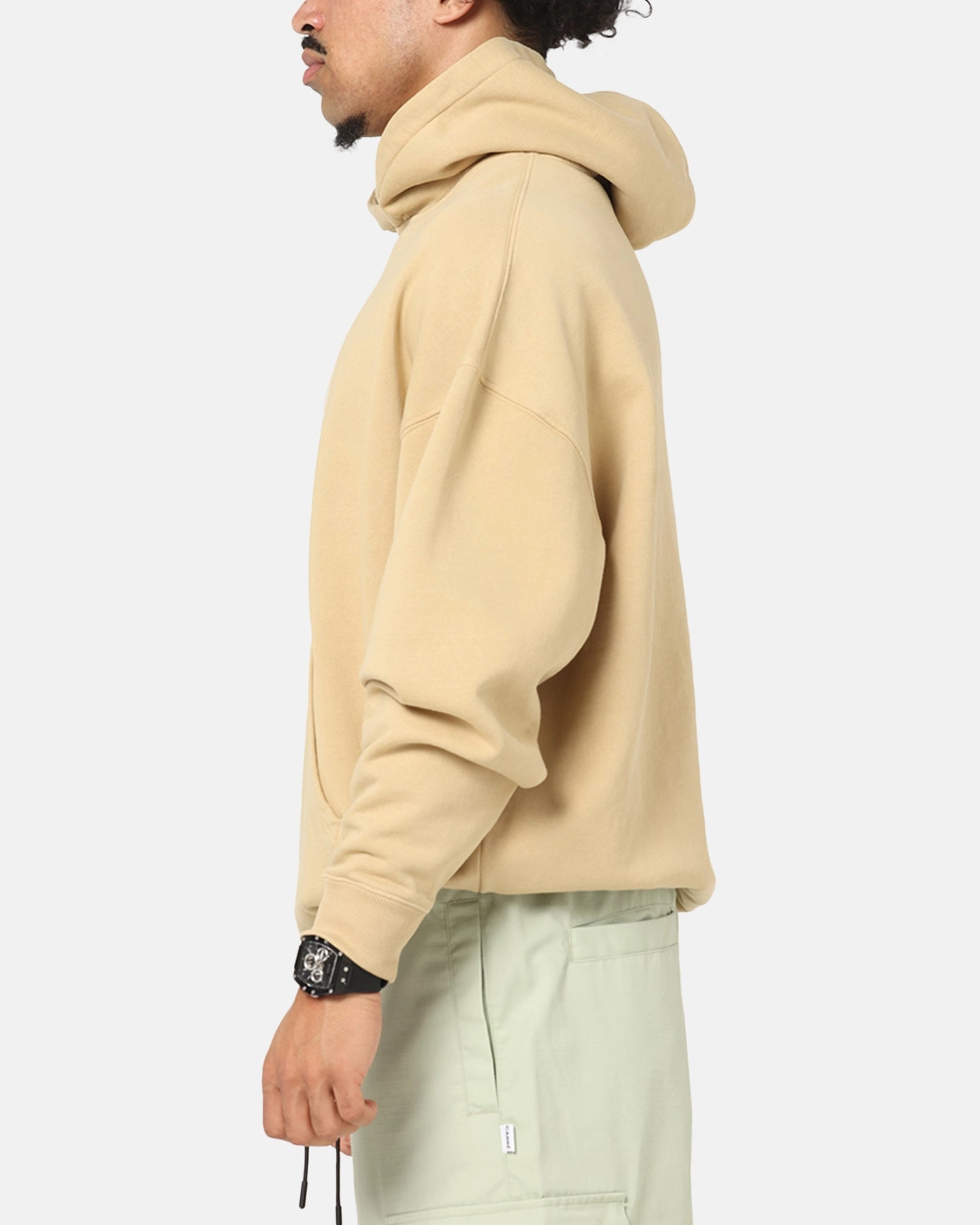 Carre Block Star Hoodie Stone Layered construction Low Profile Collar