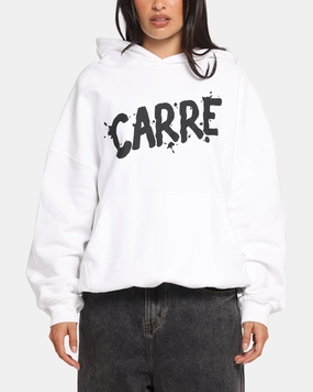 Carre Blotted Hoodie White Classic Jacket Windproof Shield