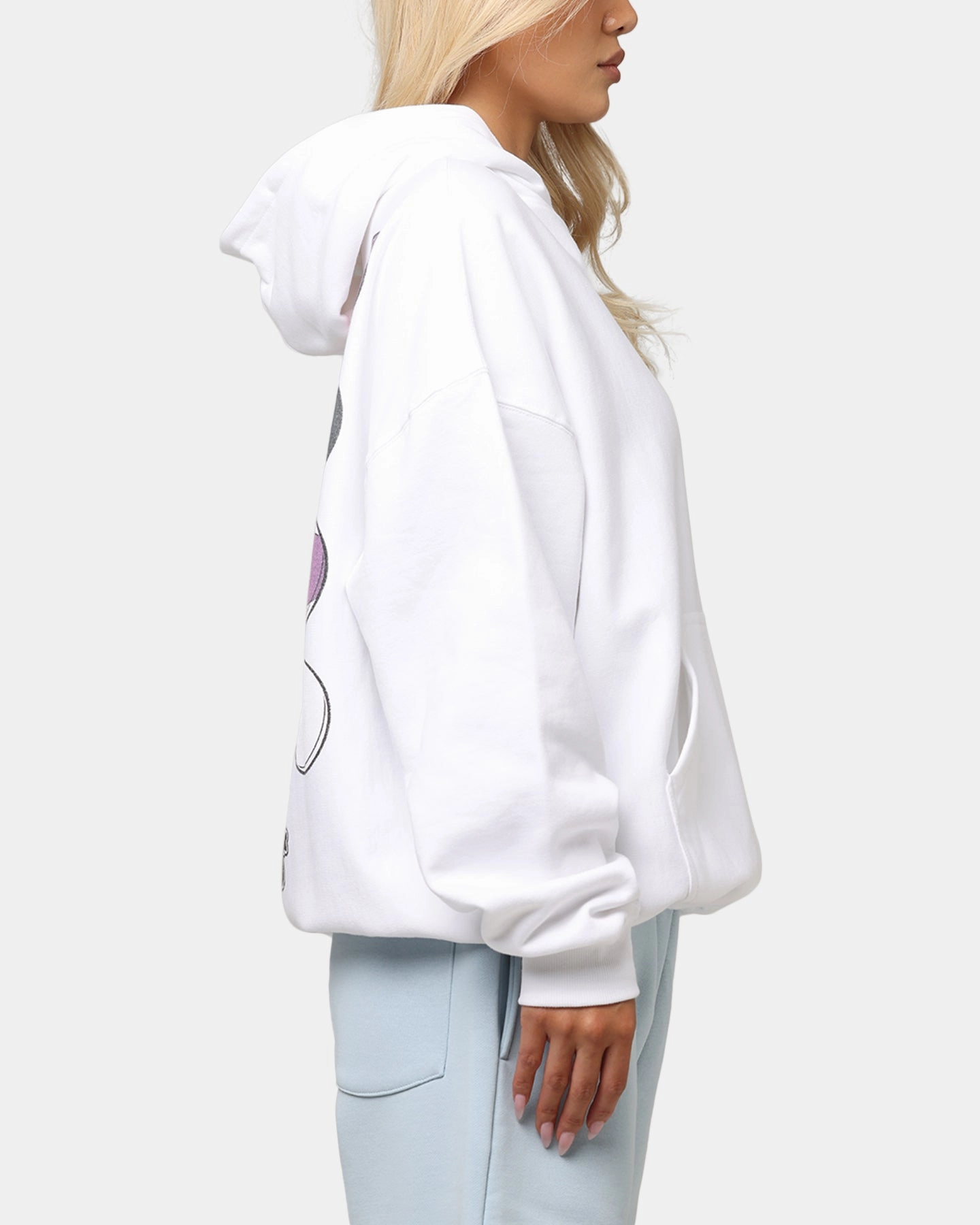 PaddedShoulders suitable for casual gatherings Carre Break Hoodie White