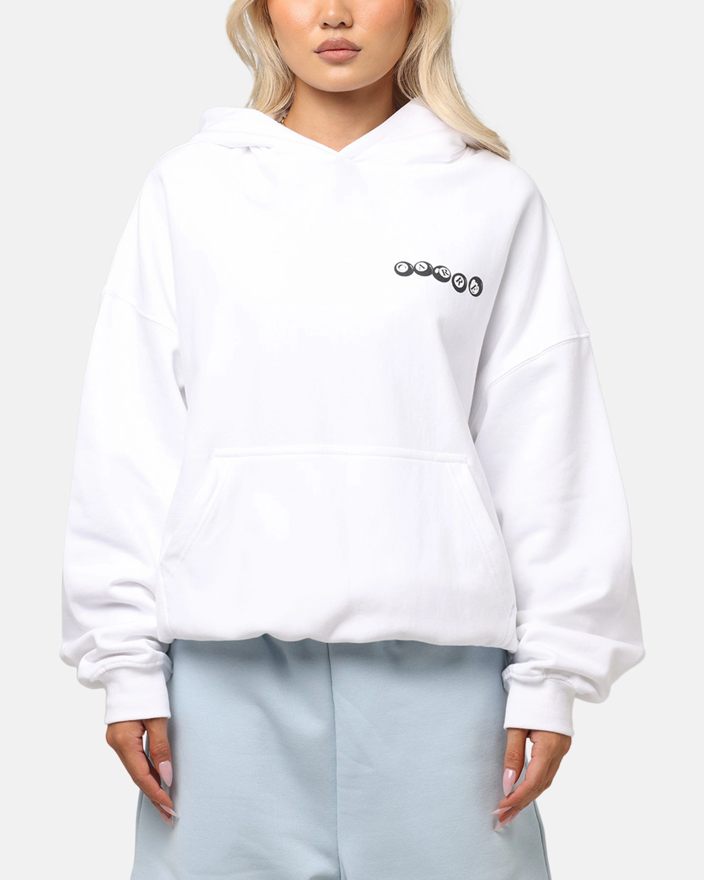 Mousse Carre Break Hoodie White