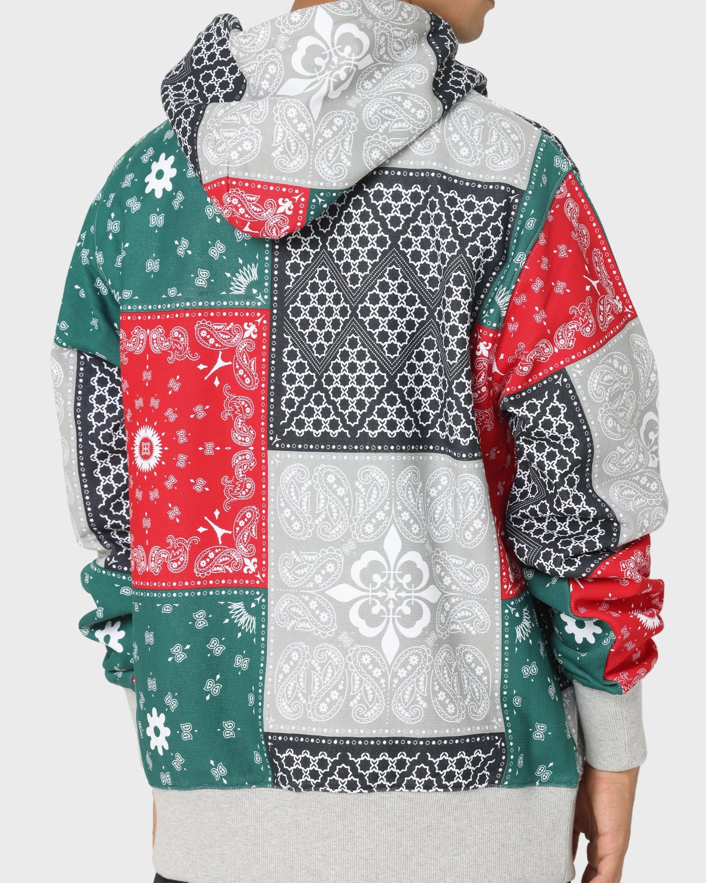 Easy Movement Quilted Panels Carre BU CLS Hoodie Multi