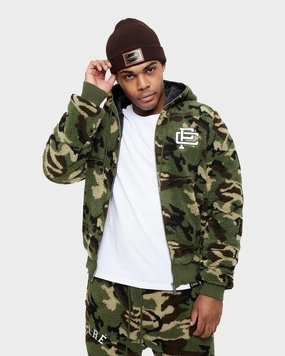 Youth Music Carre C-Class Polar Fleece Zip Up Jacket Woodland Camo