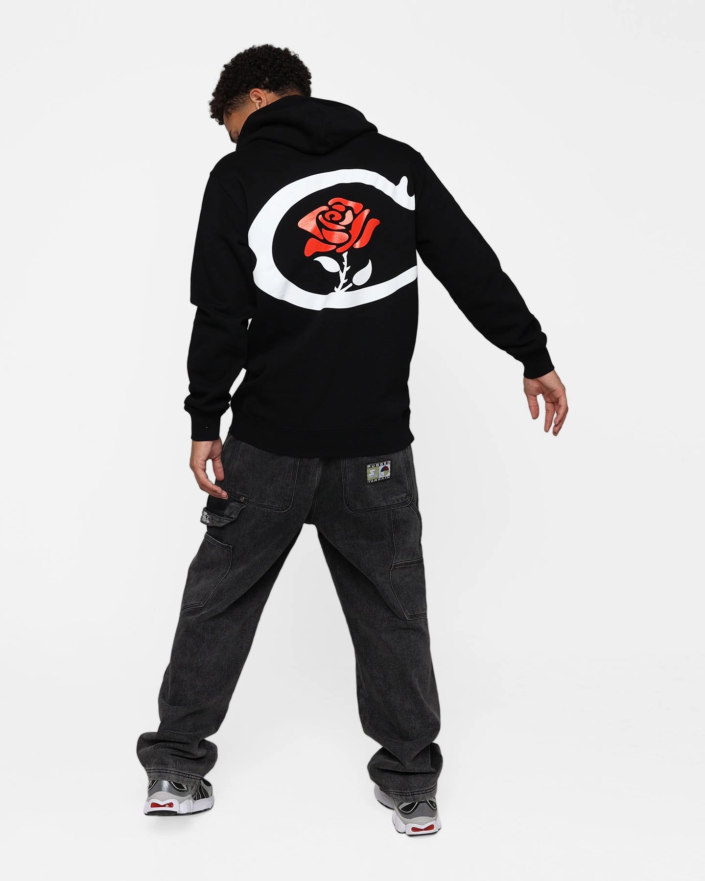 Carre C-Rose Classic Hoodie Black High Neck Climb