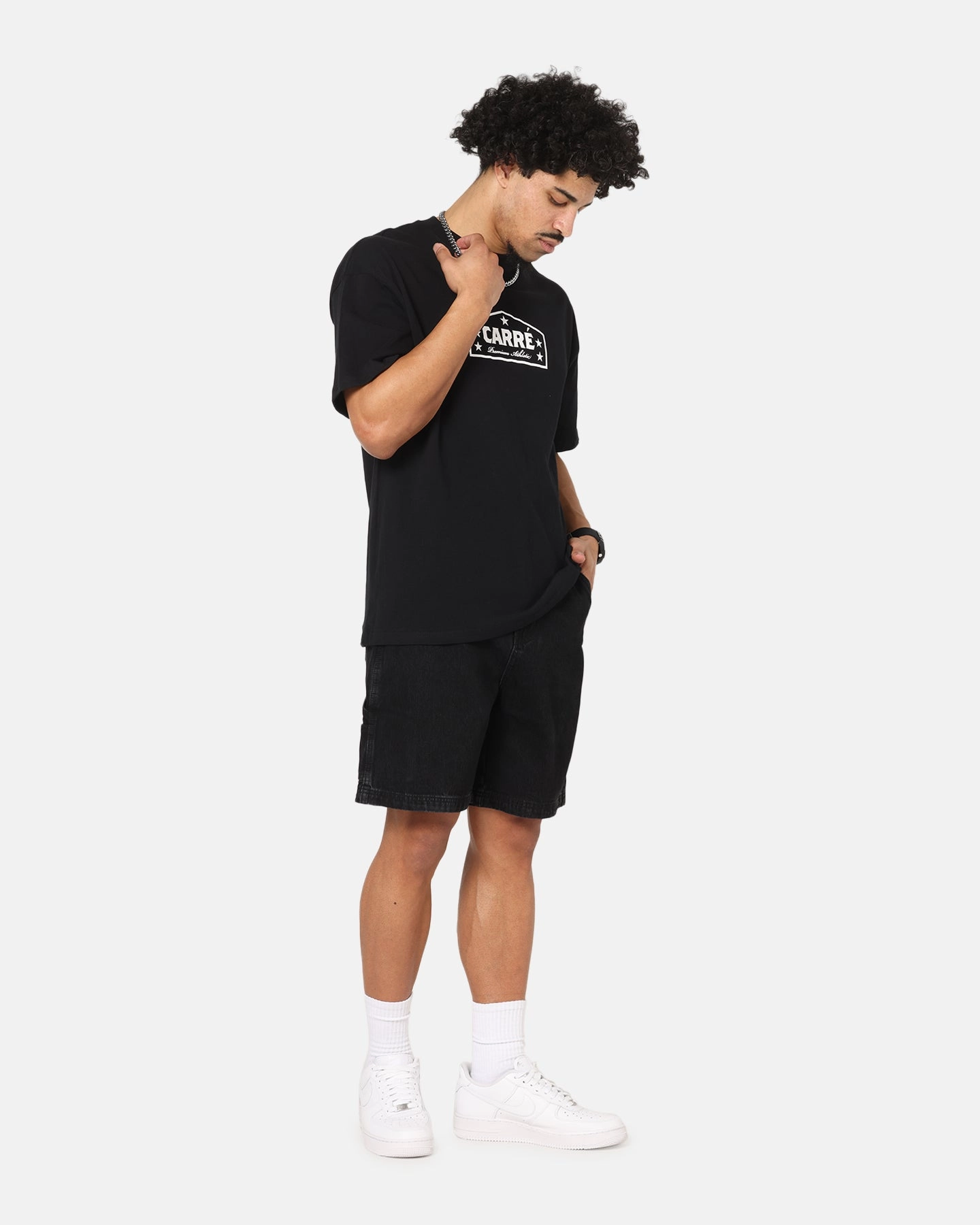 Carre C-Star Denim Shorts Black Wash Handmade UPF Protection
