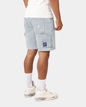 Carre C-Star Denim Shorts Light Wash Blue Ergonomic Curved Seams QuickDryTechnology