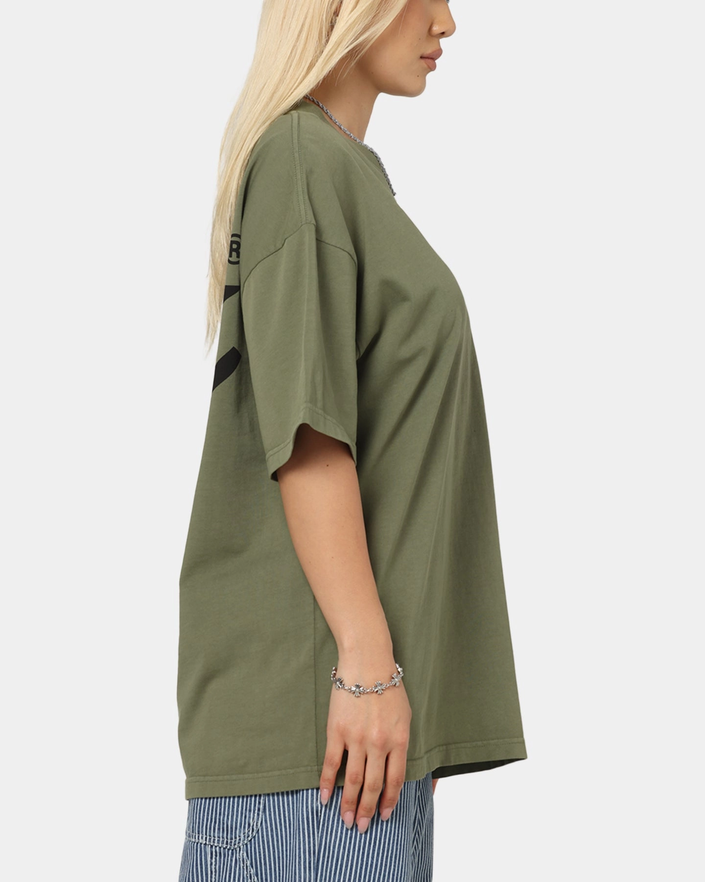 Urban Look Chill Design Carre C-Star Drop T-Shirt Khaki