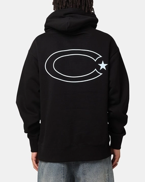 Windproof Barrier Non Restrictive Fit Carre C-Star Hoodie Black