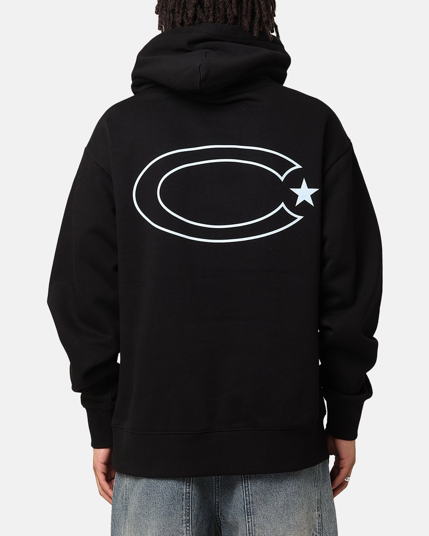 Windproof Barrier Non Restrictive Fit Carre C-Star Hoodie Black