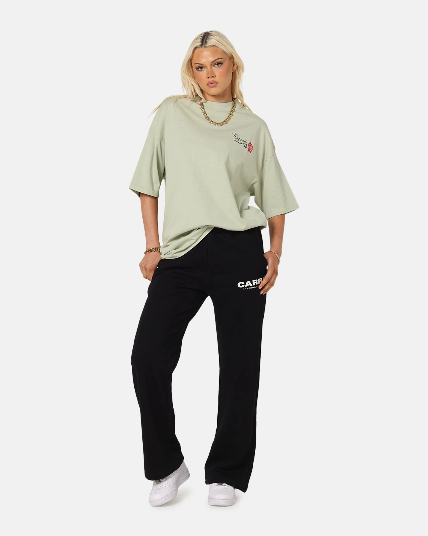 Carre C-Star Line Pants Black Street Inspired ComfortWaistband
