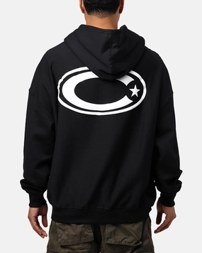 long sleeved Sleek Outerwear Carre C-Star Oversized Hoodie Black
