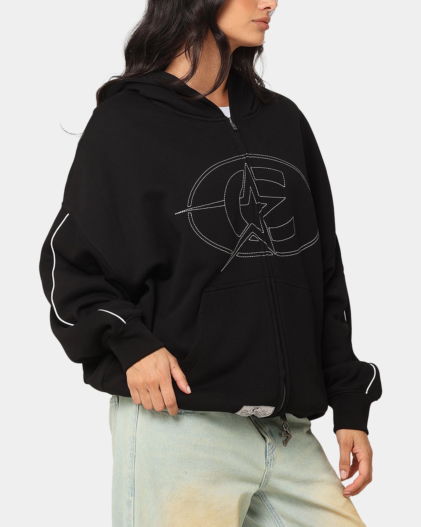 Carre C-Superstar Pipe Zip Hoodie Black Seasonal Function