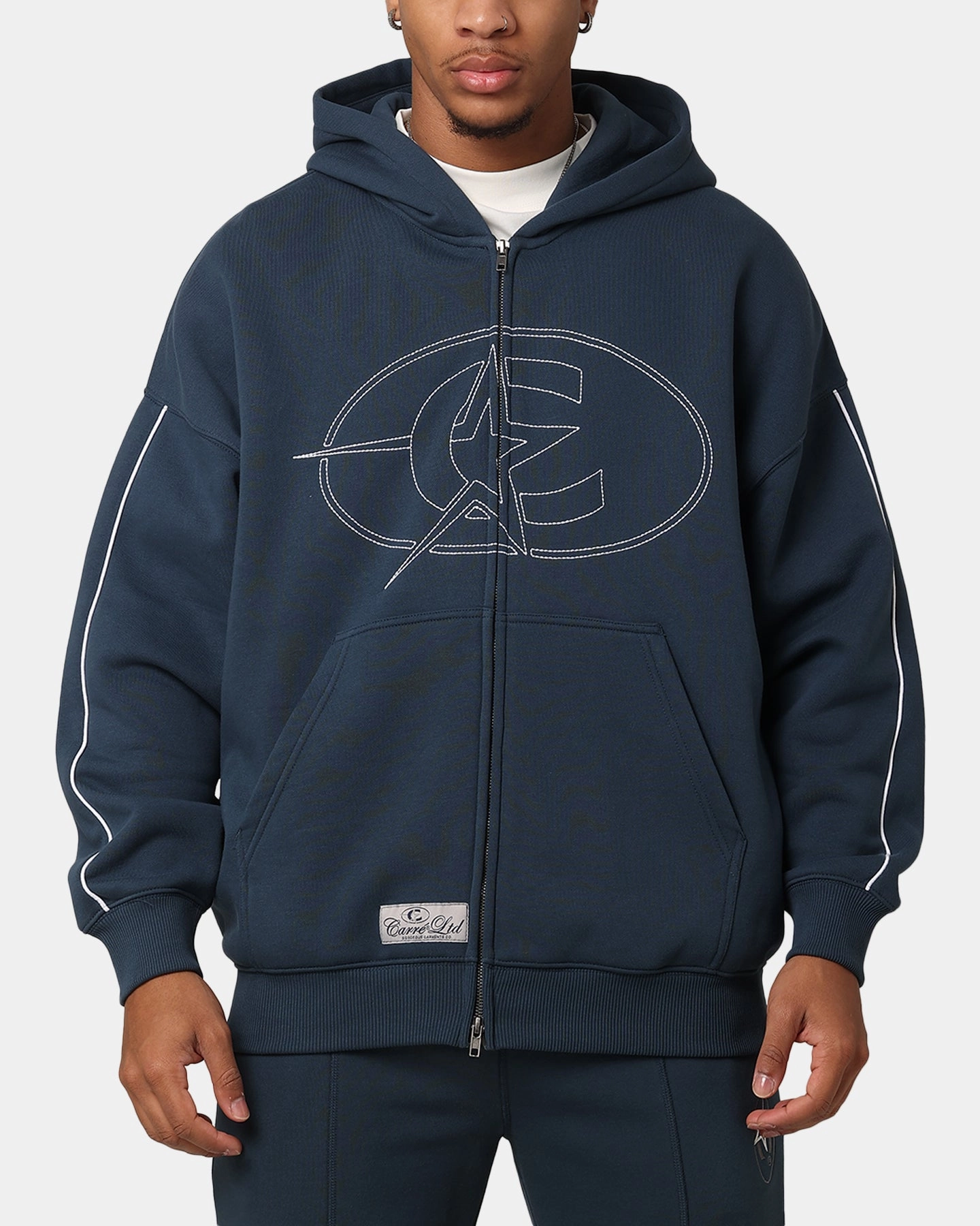 Carre C-Superstar Pipe Zip Hoodie Navy countryside