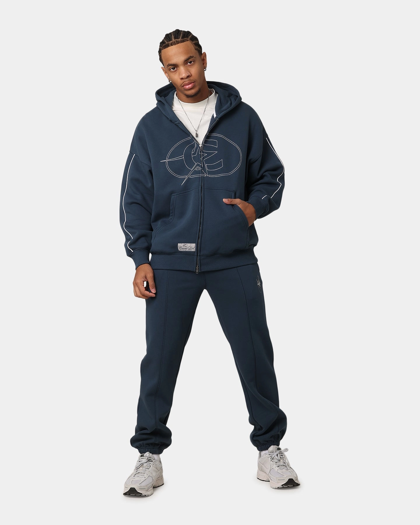 Exclusive back - to - school Carre C-Superstar Pipe Zip Hoodie Navy