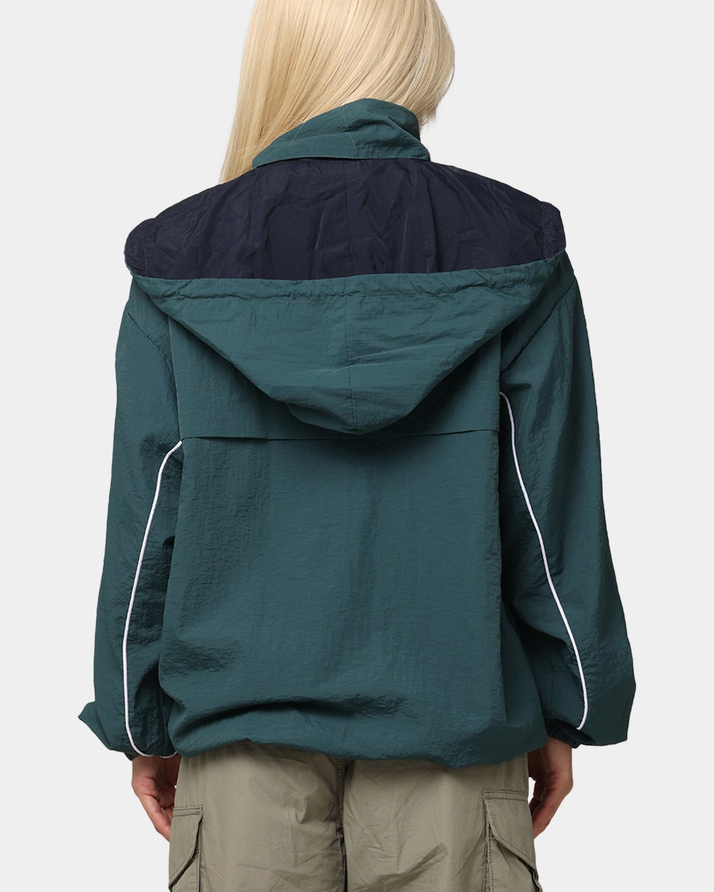 Eco Friendly Certified Foldable Collar Carre C-Superstar Training Jacket Green