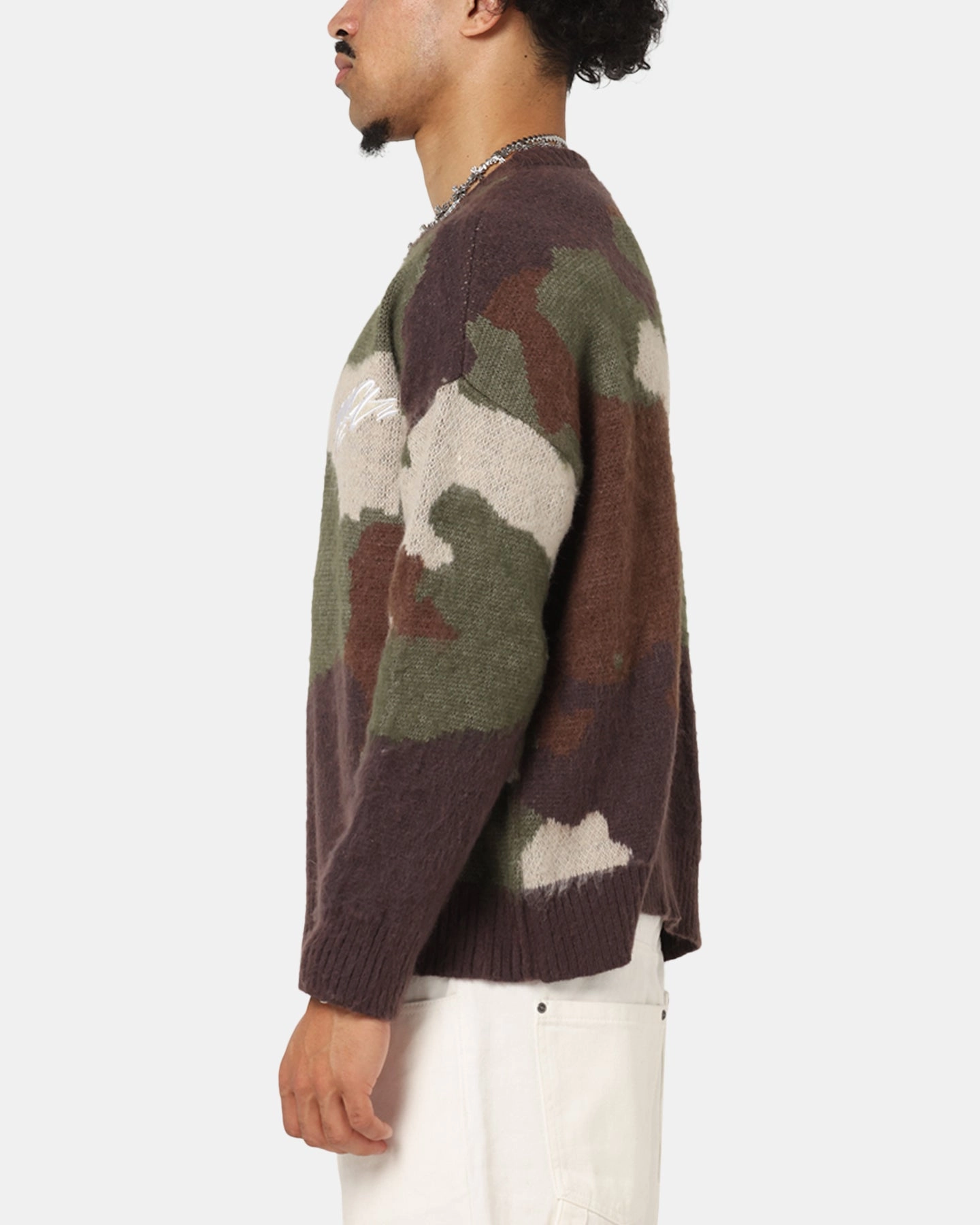 Carre Camo Brushed Sweater Woodland Camo Reinforced Stitching Reflective details