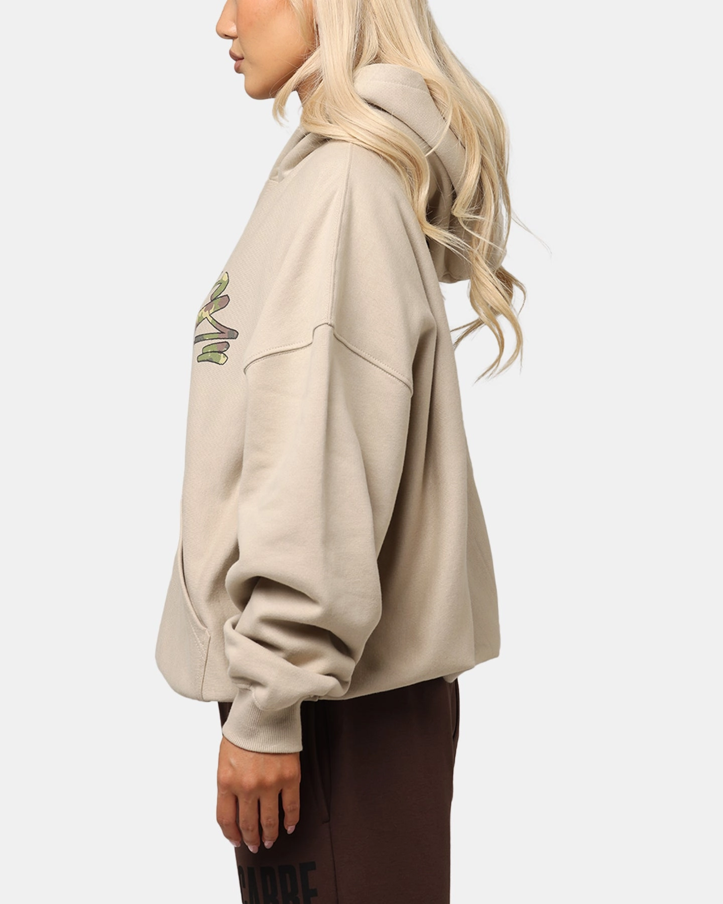 Primaloft Insulation Heat Control Carre Camo Script Hoodie Stone