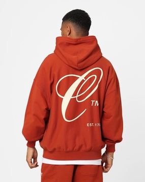 Carre Capital C Oversized Hoodie Brick Perfume