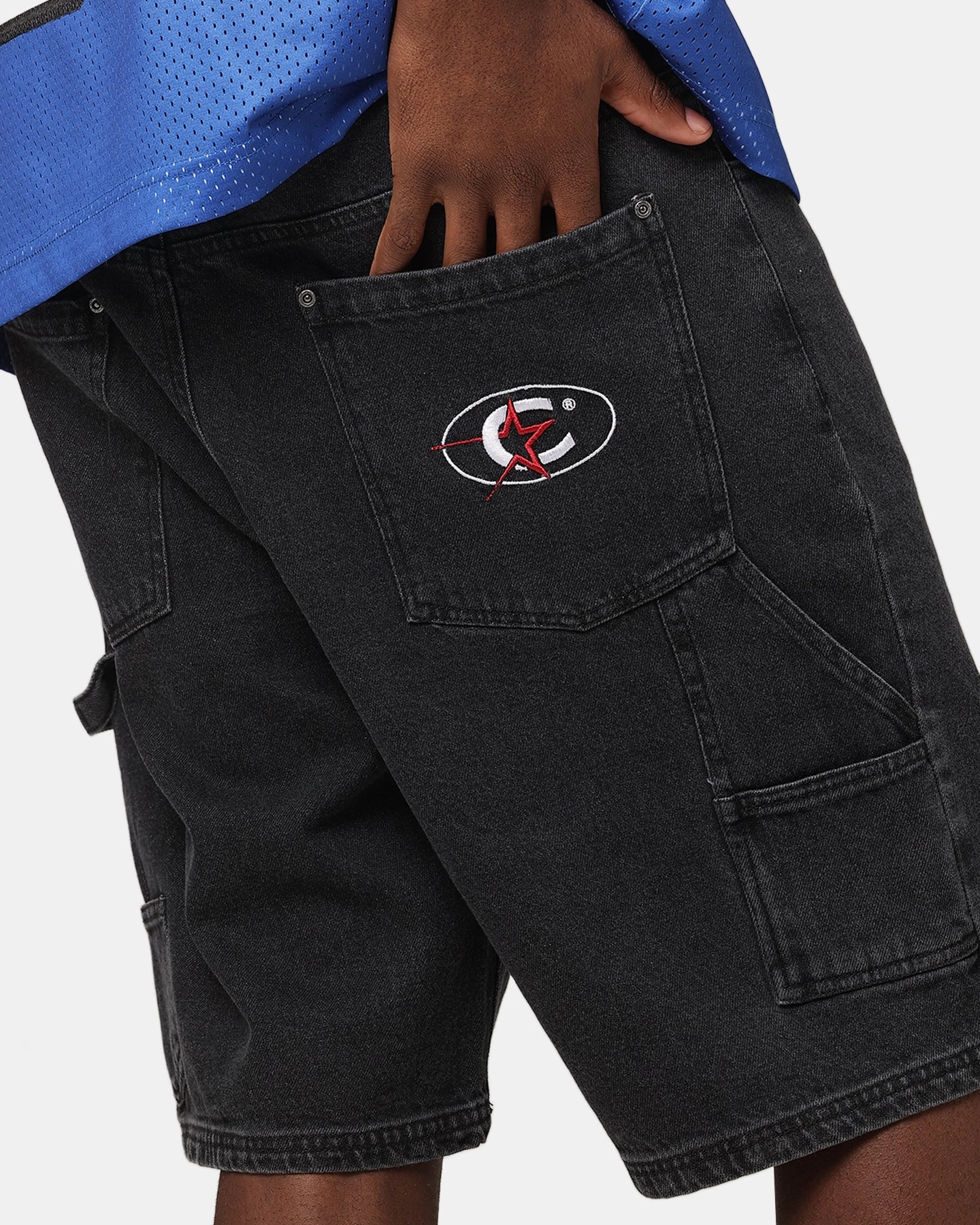 DoubleStitchedSeams Carre Carpenter Jorts Black