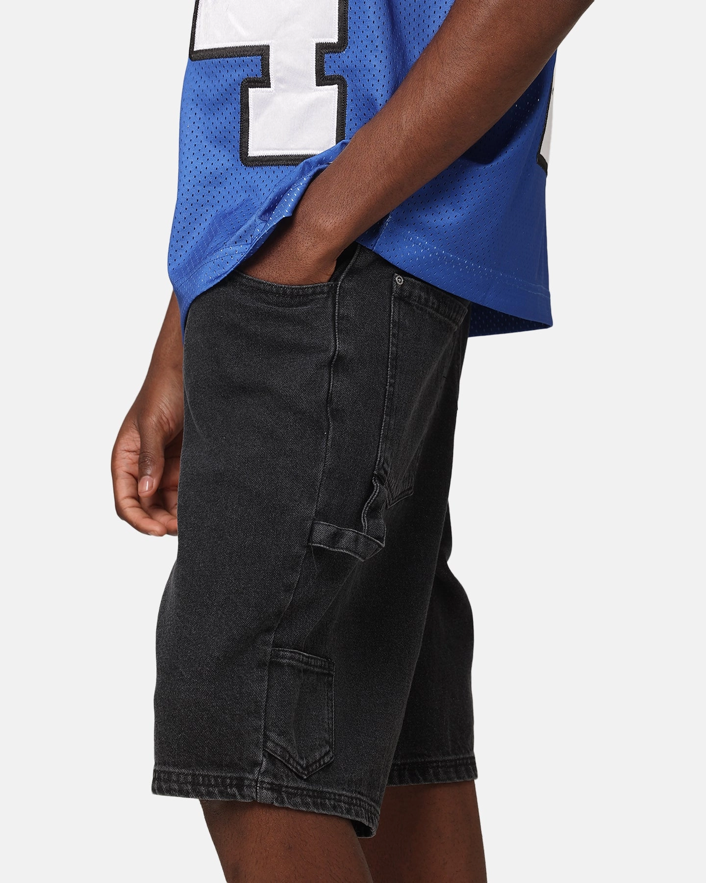 Carre Carpenter Jorts Black Double Layered Hem Heat Ready