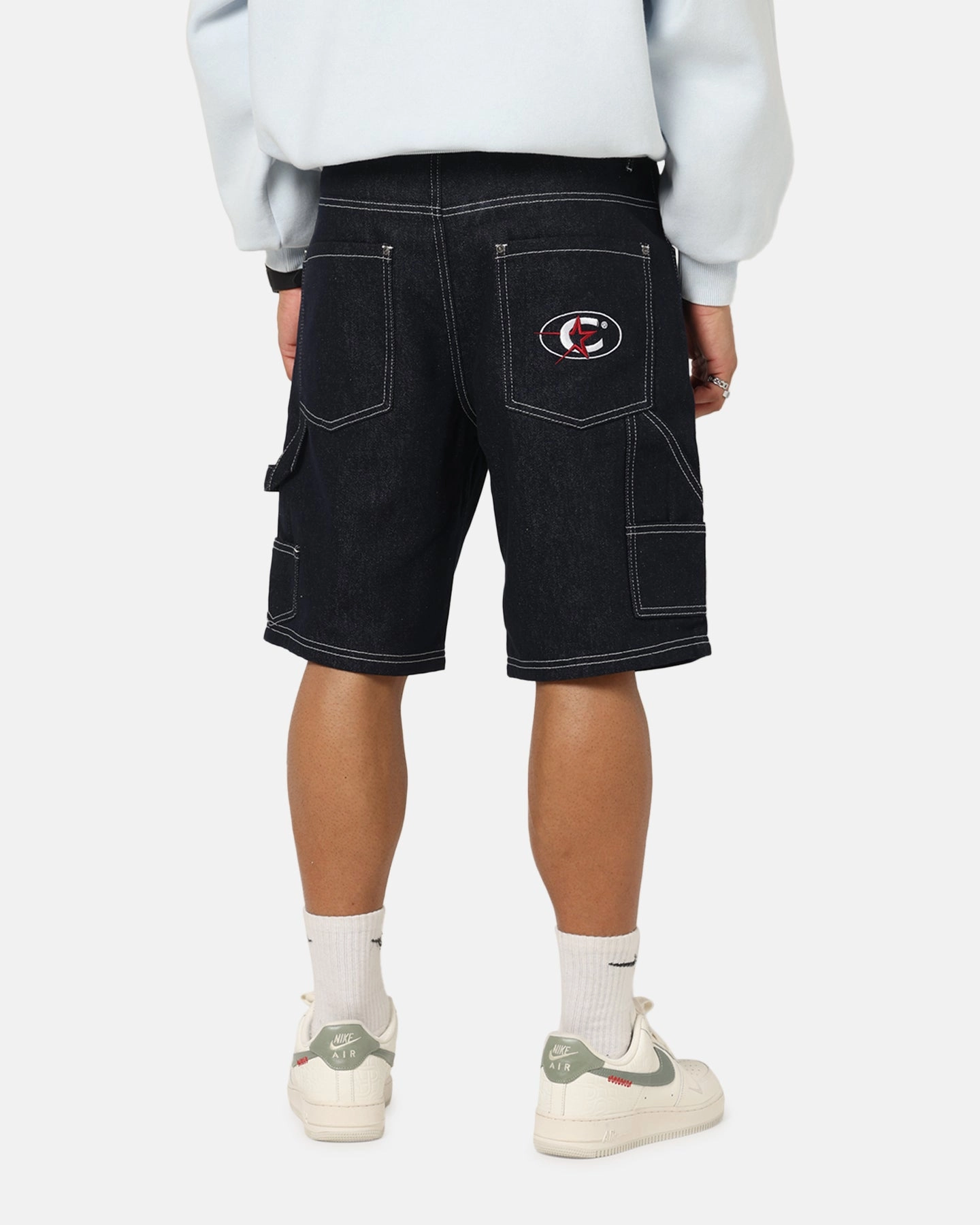 Carre Carpenter Jorts Indigo Denim Perfect Fit Running Shorts