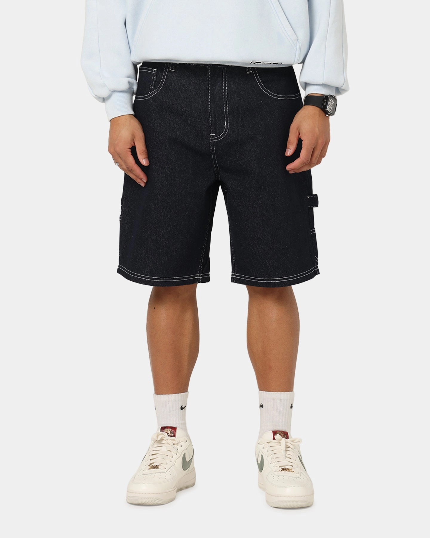 Anti-bacterial Carre Carpenter Jorts Indigo Denim