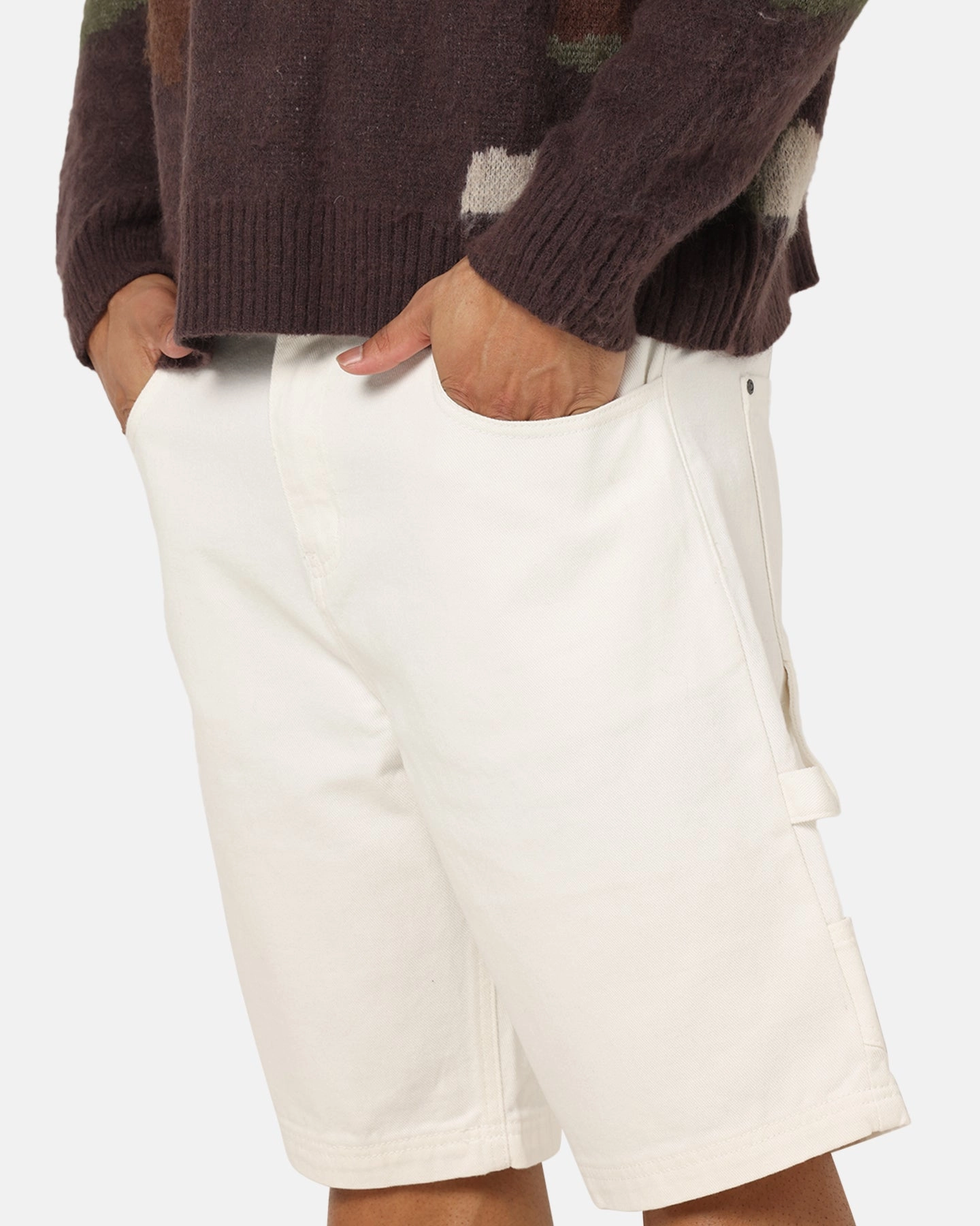 Carre Carpenter Jorts Off White Glide On Waist System