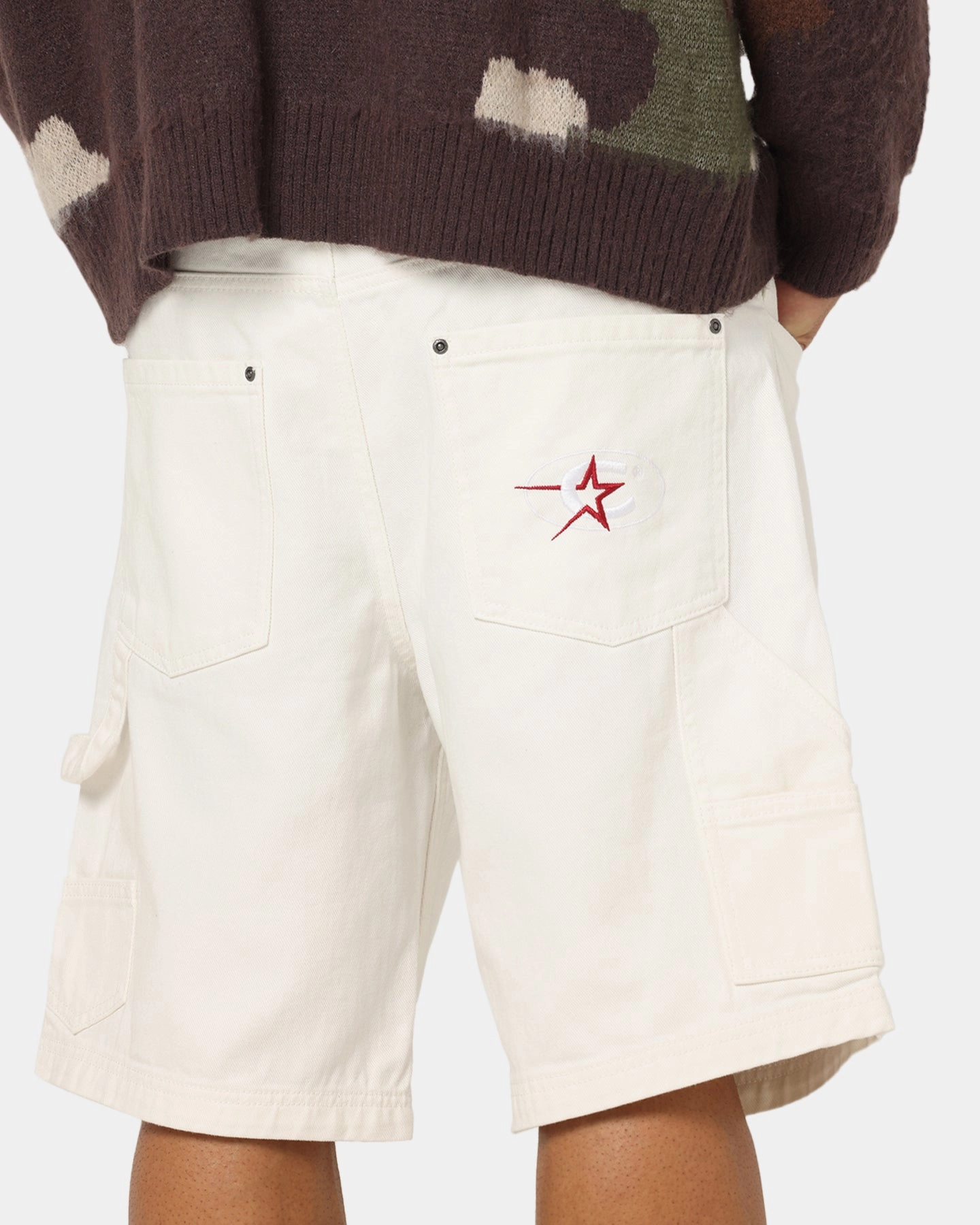windproof Carre Carpenter Jorts Off White