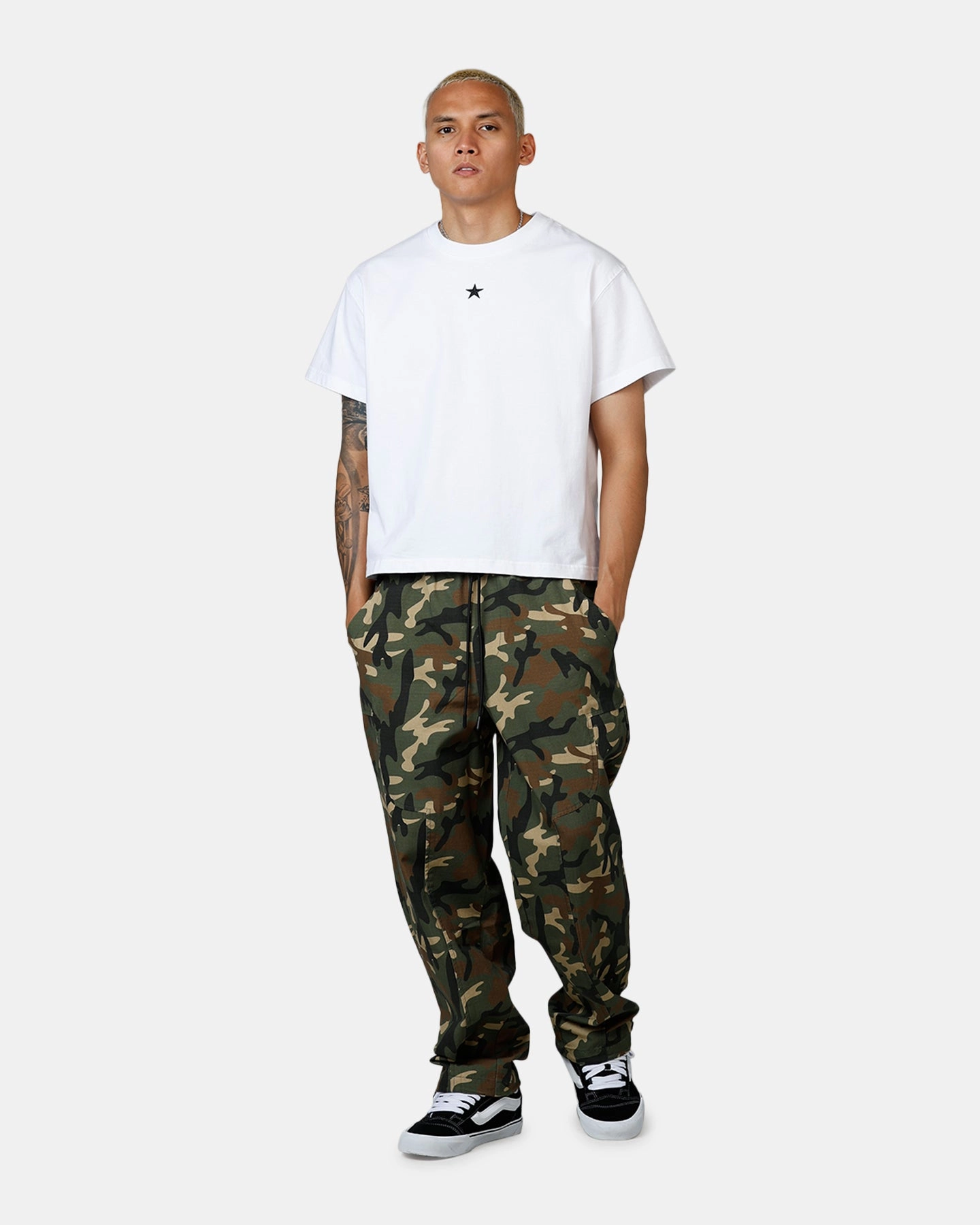 Carre Carpenter Pant Woodland Camo Quick Dry Fabric