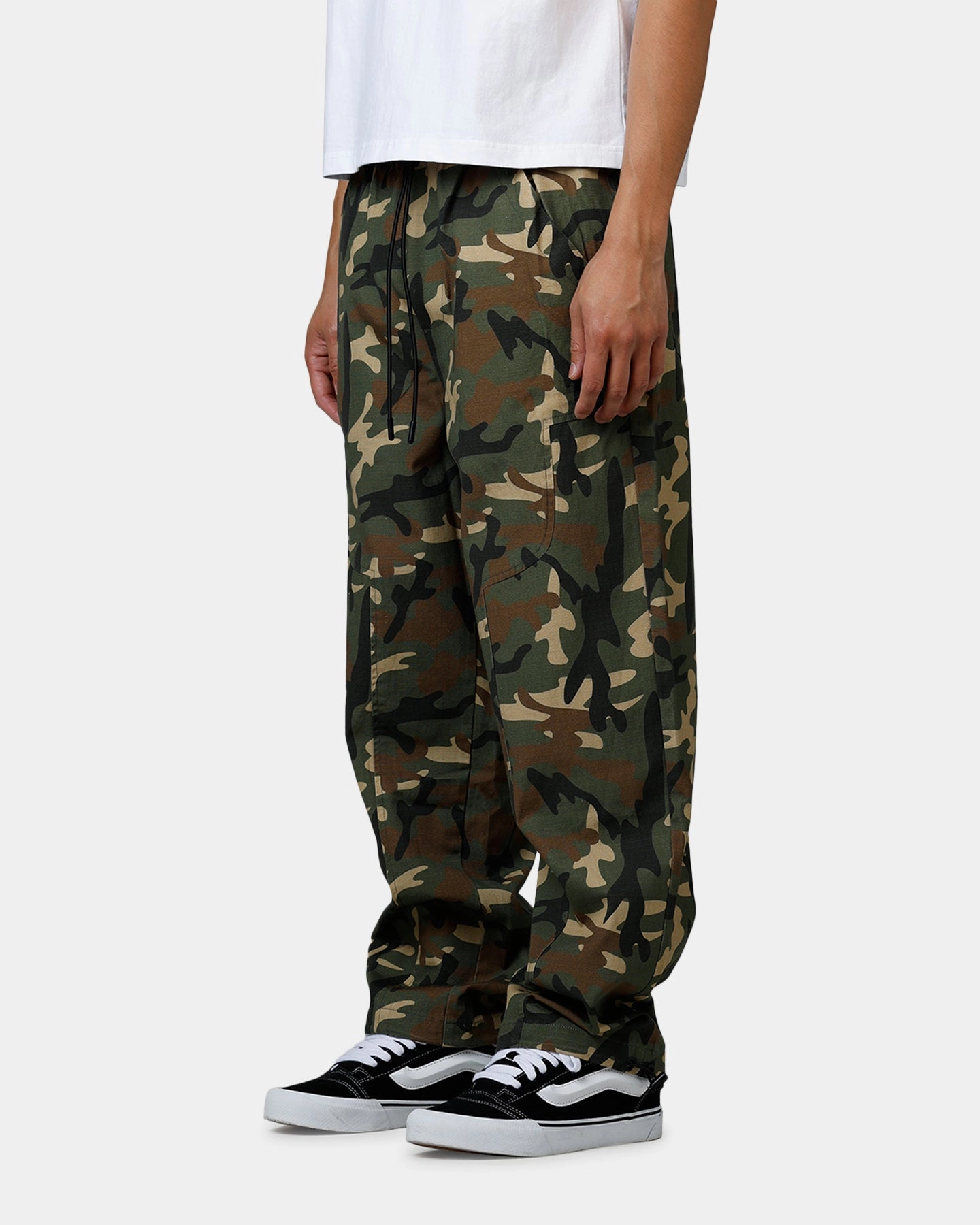 Carre Carpenter Pant Woodland Camo Stretch waistband