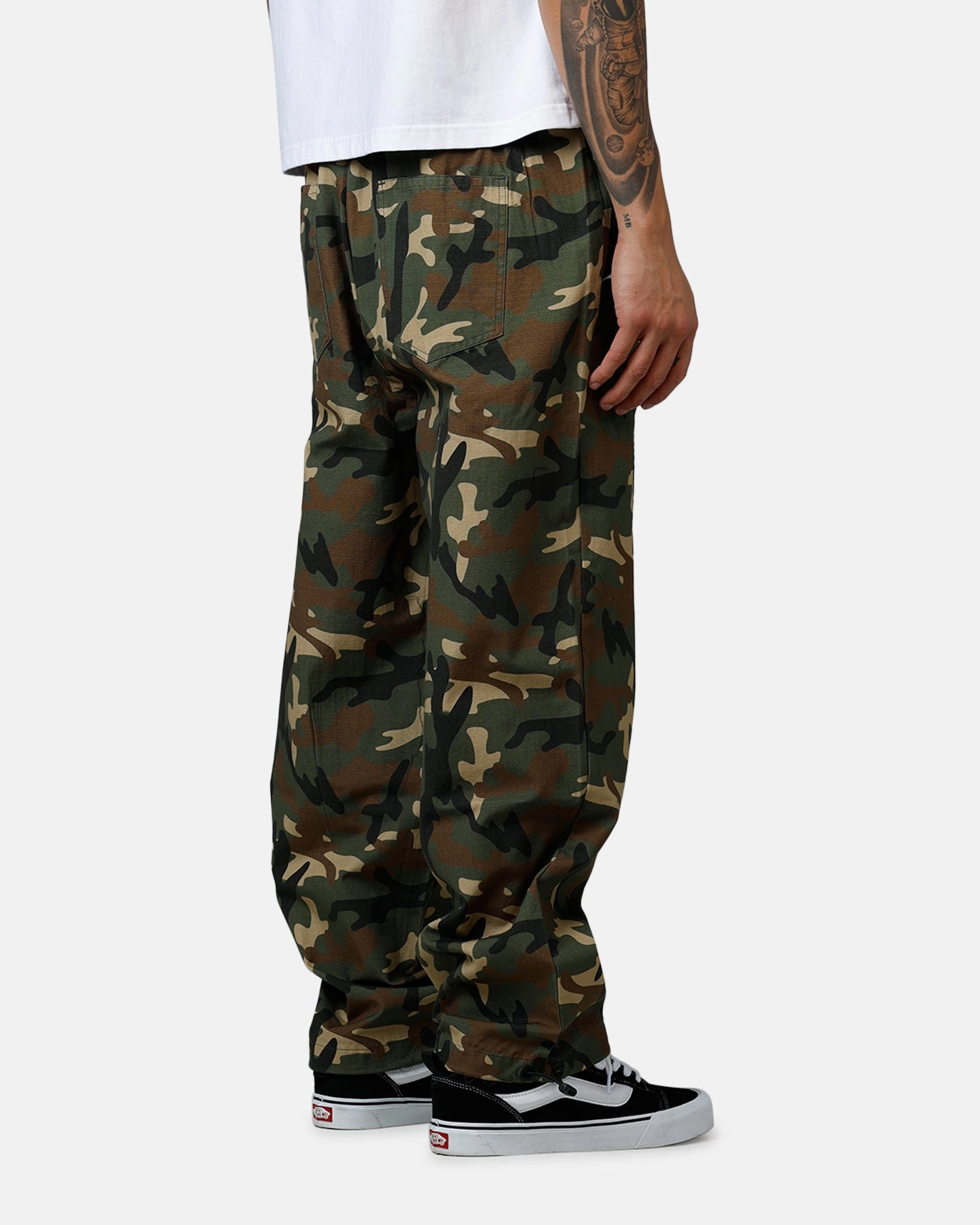 Layering Piece Practical Wear Carre Carpenter Pant Woodland Camo