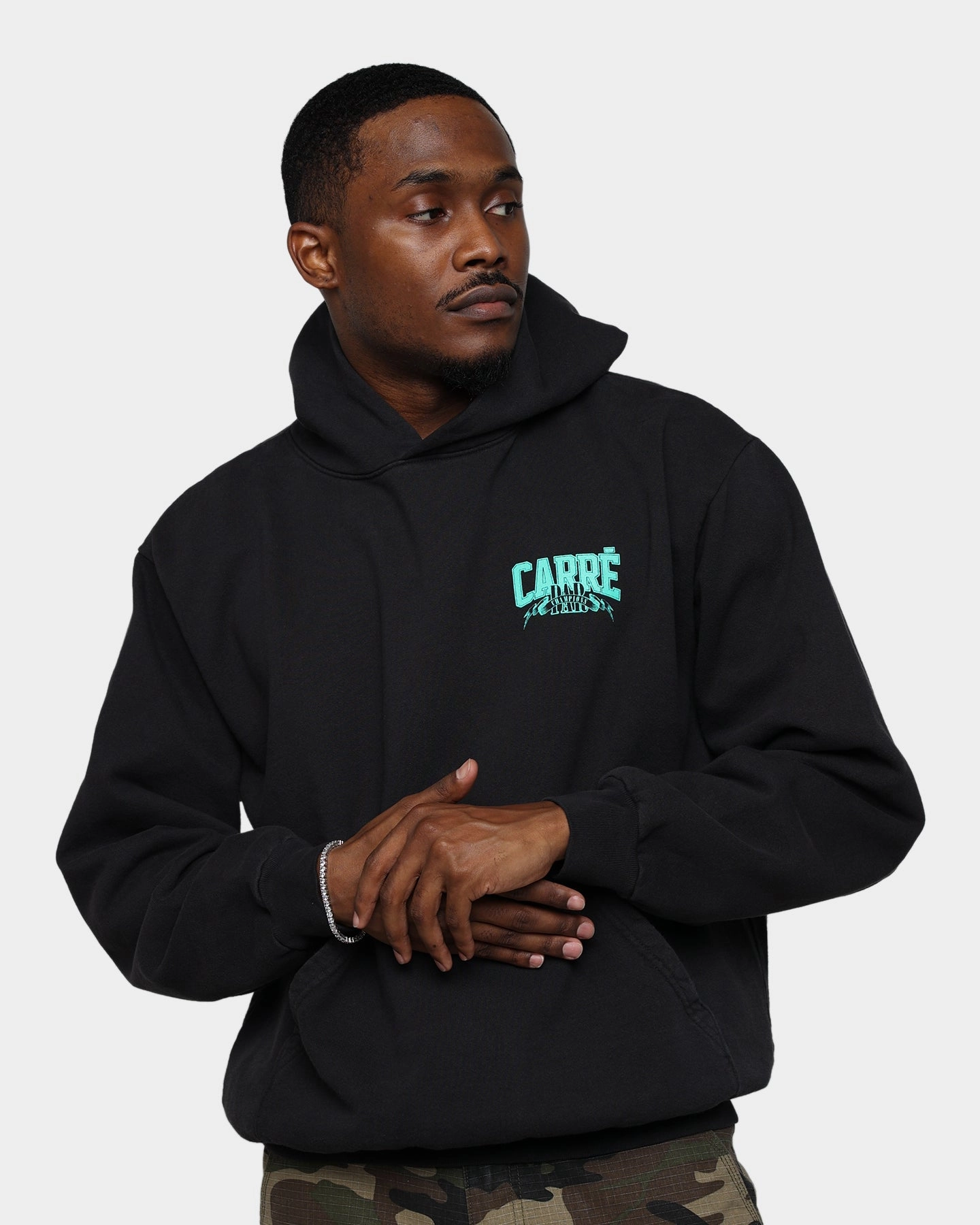 Collar Options Carre Champs 2.0 Hoodie Black Wash