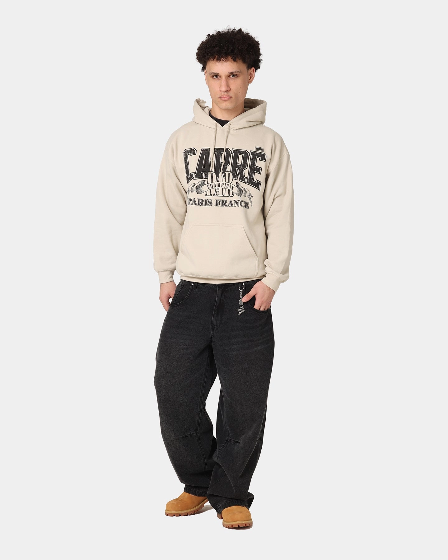 Clue Carre Champs Hoodie Sand