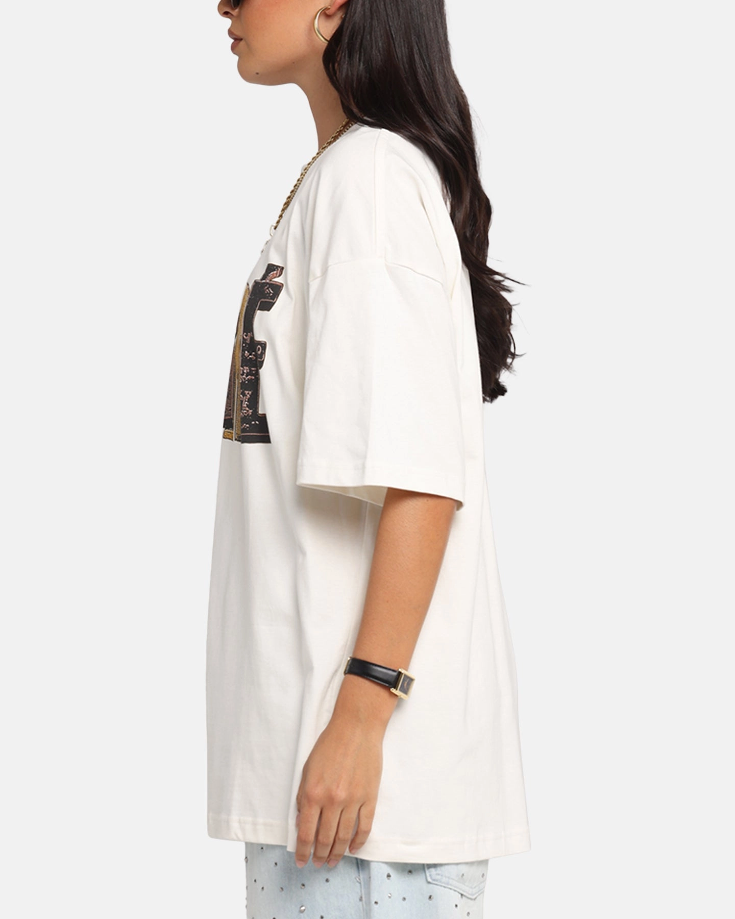 Carre Chocolate T-Shirt Off White Trendy Comfort Wear Cozy and Soft