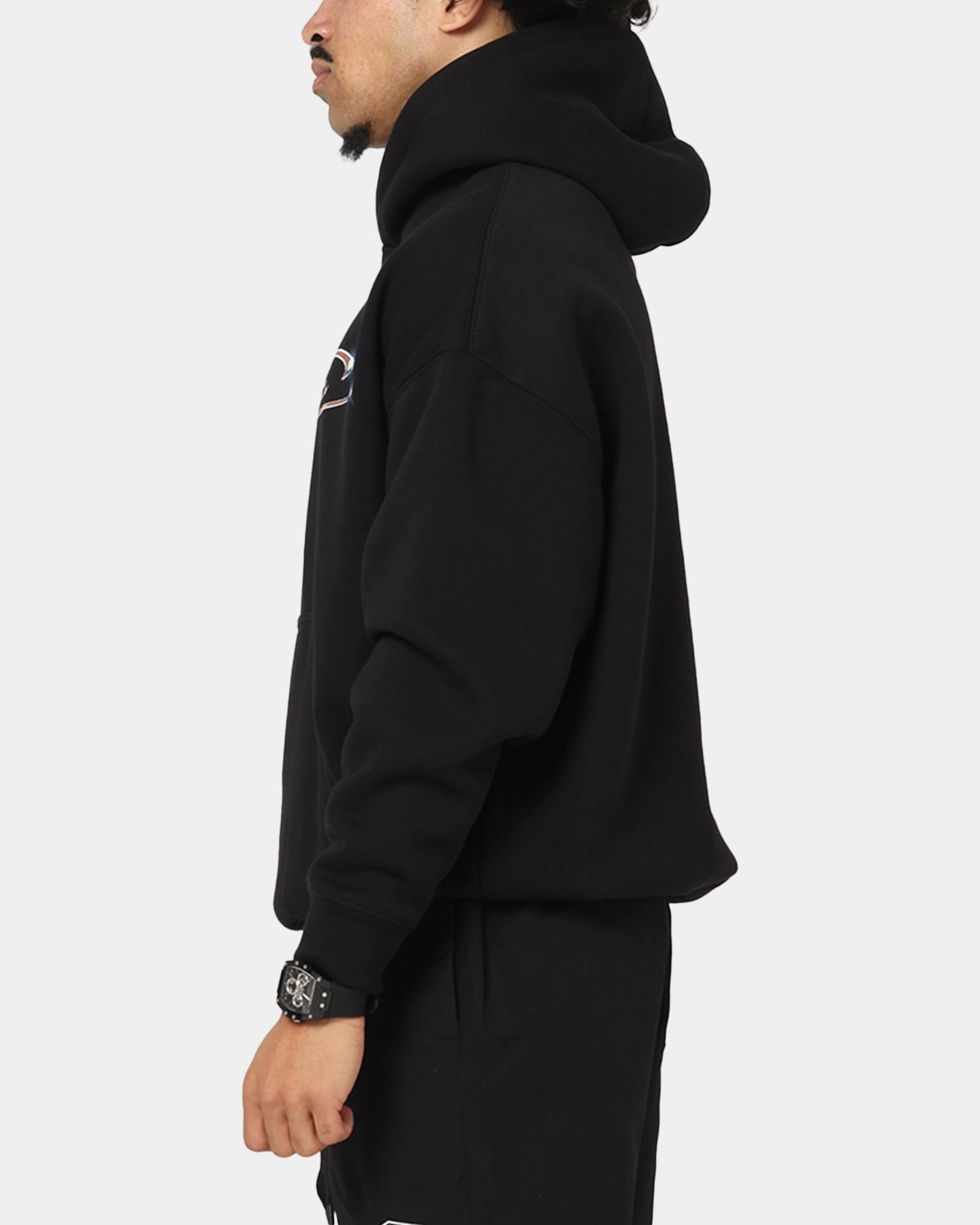 Hypoallergenic Fiber Carre Cold Shine Hoodie Black