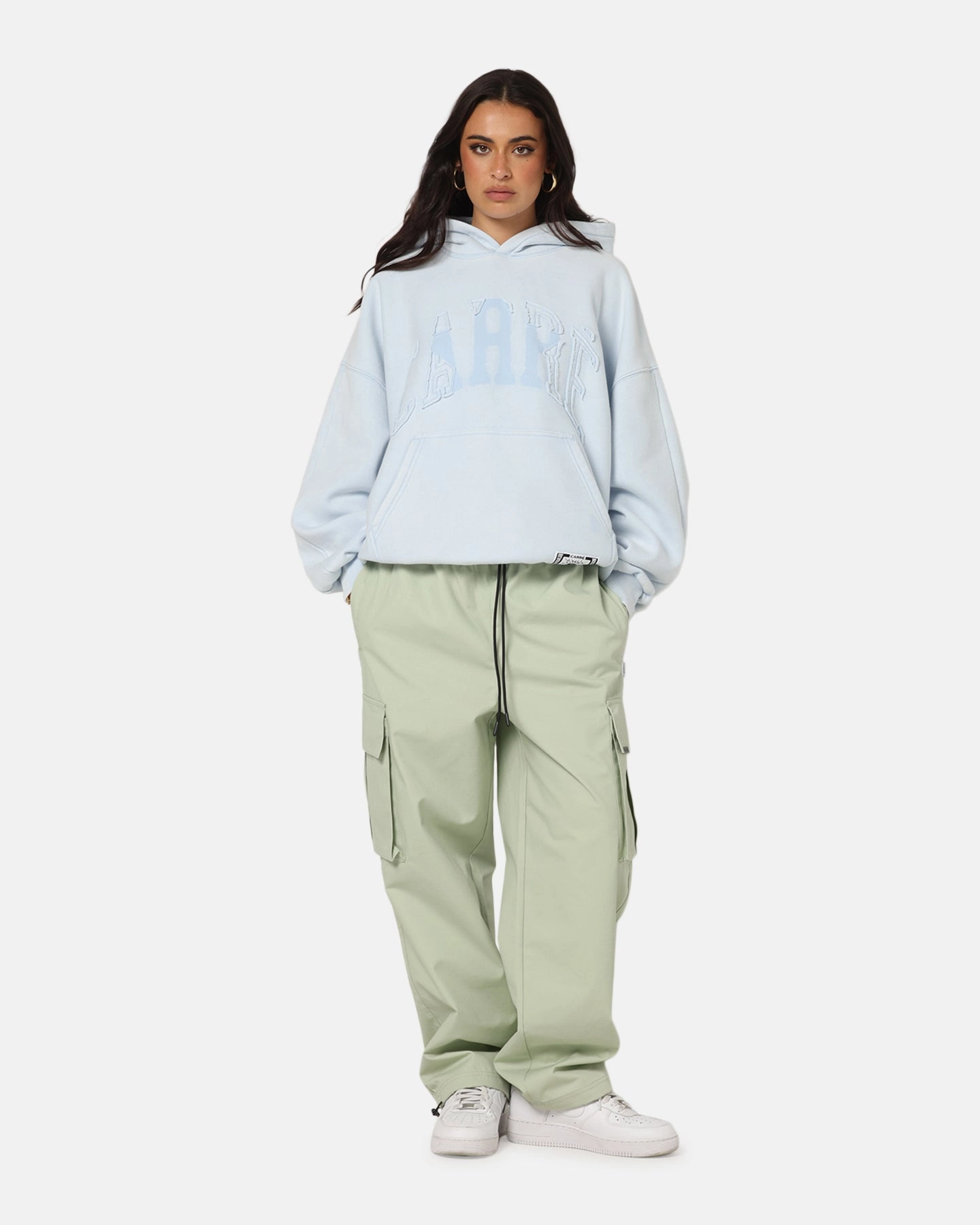 snap closure Weight Distribution System Carre Con-Star Hoodie Baby Blue