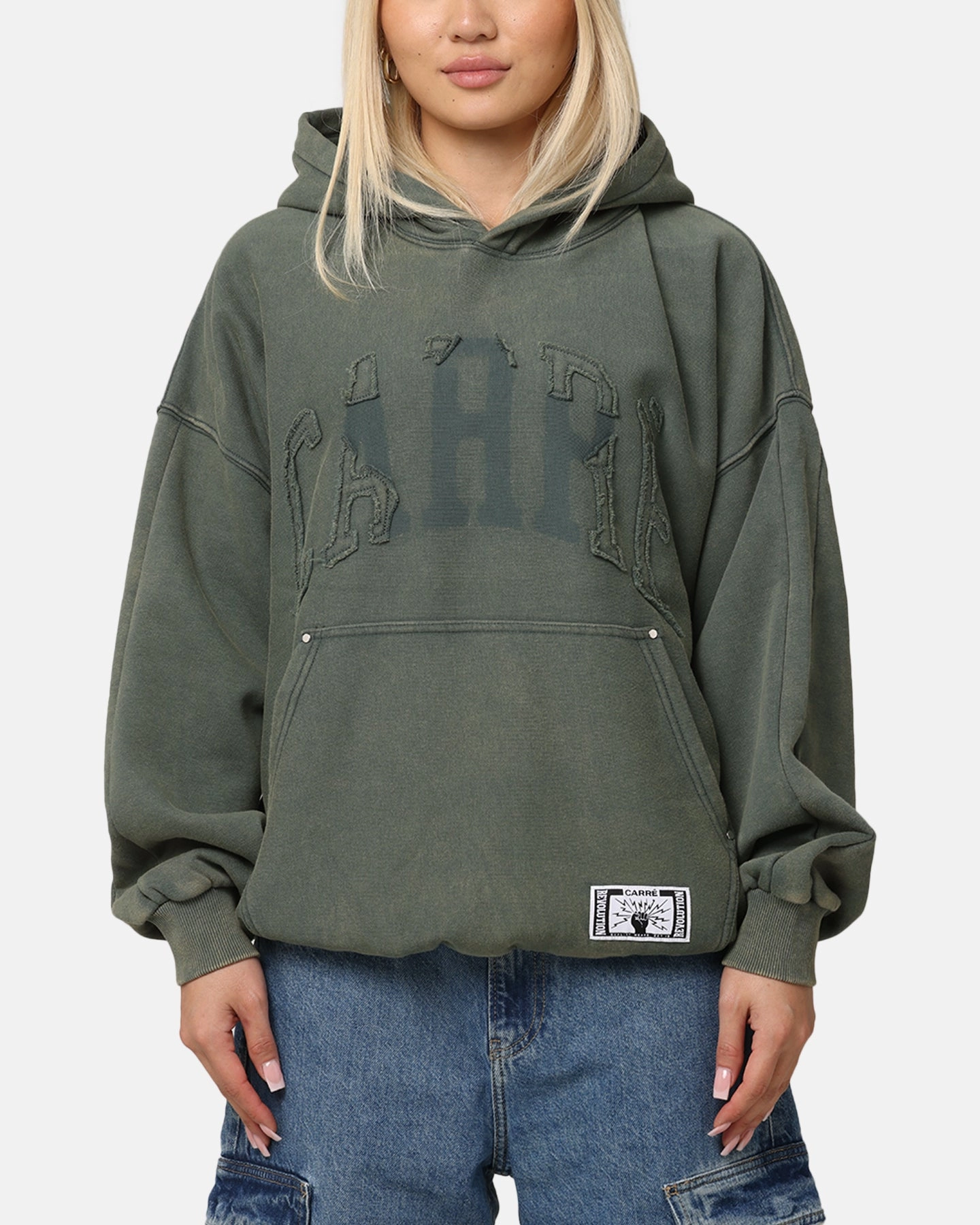 Carre Con-Star Hoodie Rinsed Moss Green Admire Moisture Wicking Lining