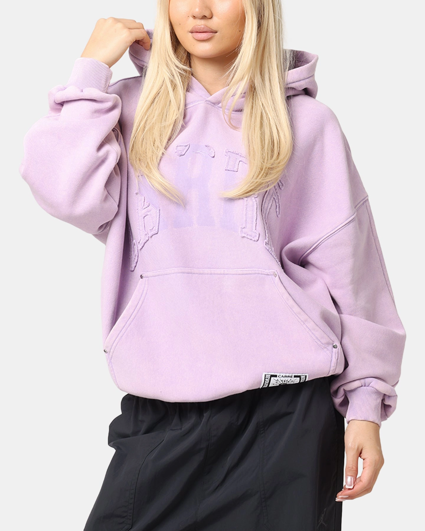 Carre Con-Star Hoodie Washed Purple Relaxed Motion All Season