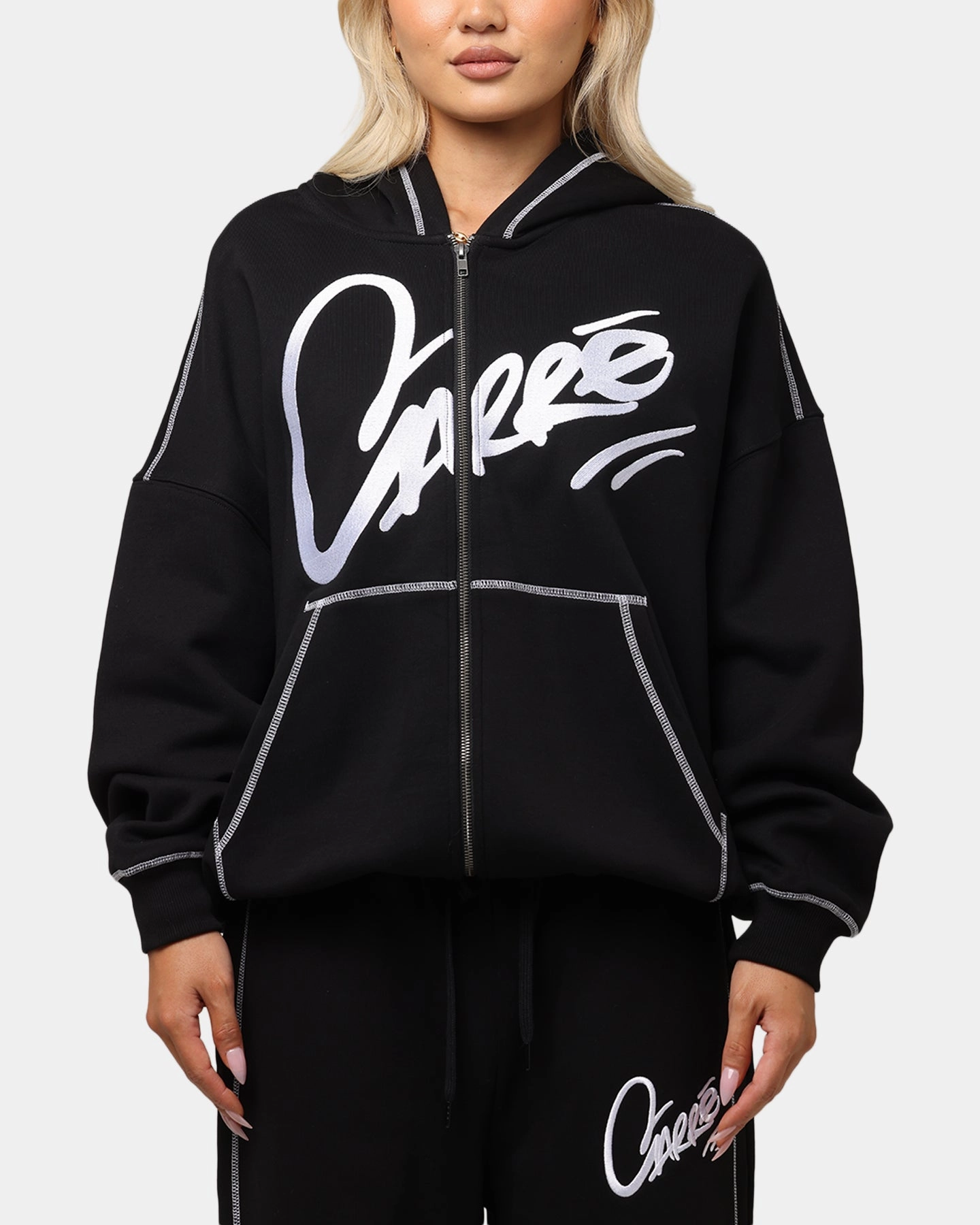 Carre Corrupt Hoodie Black Work Layer