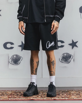 Carre Corrupt Sweat Shorts Black Quick Evaporation Fabric