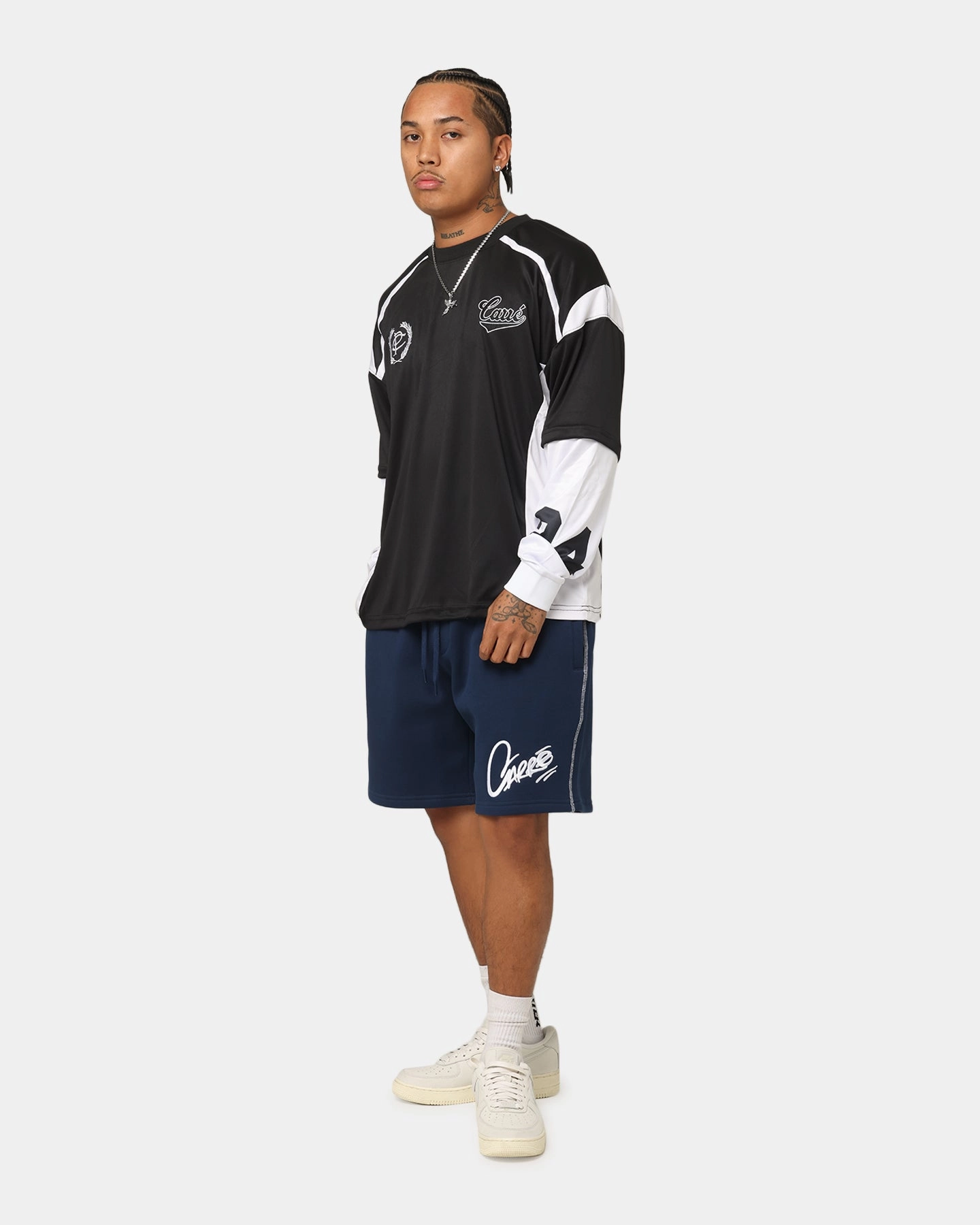 Carre Corrupt Sweat Shorts Navy UV Protection